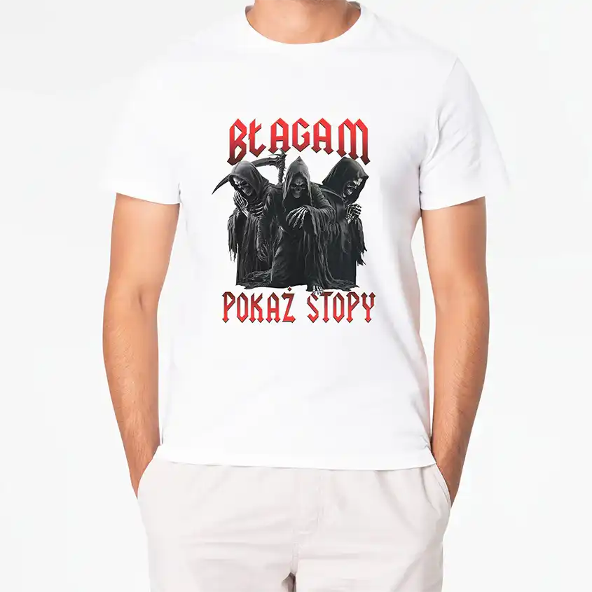 T-shirt BŁAGAM POKAŻ STOPY