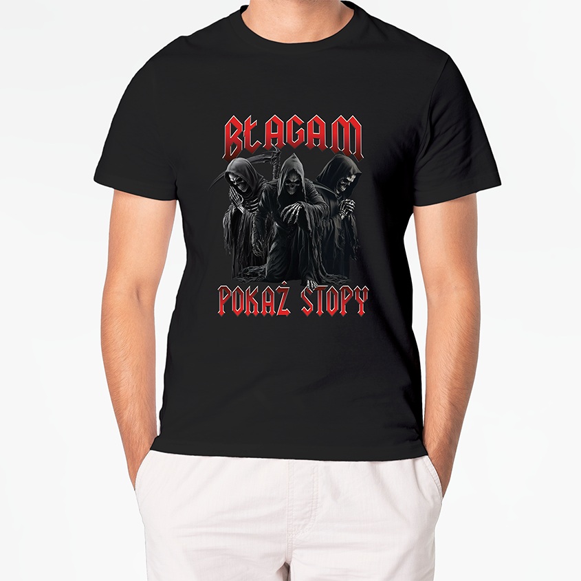 T-shirt BŁAGAM POKAŻ STOPY