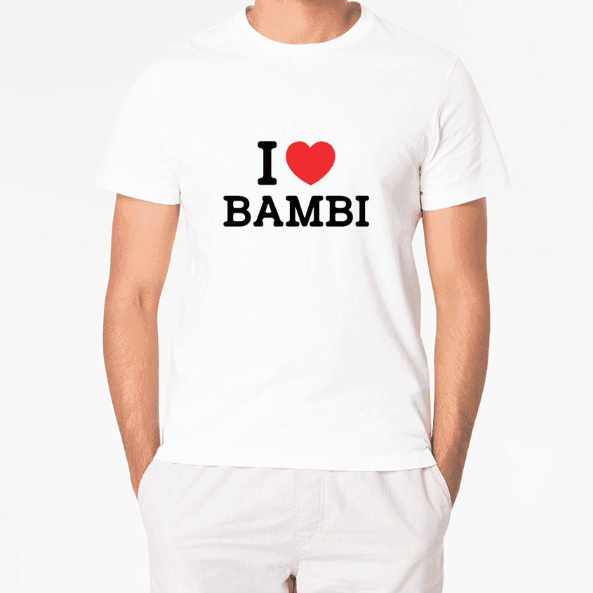 T-SHIRT I LOVE BAMBI - Best Shirts