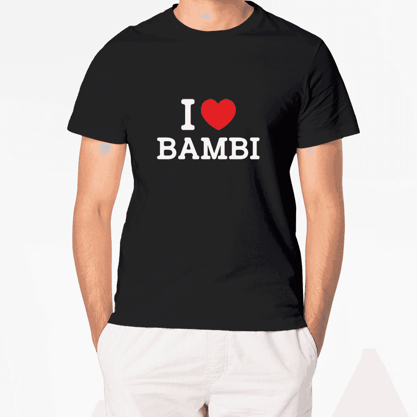 T-SHIRT I LOVE BAMBI - Best Shirts