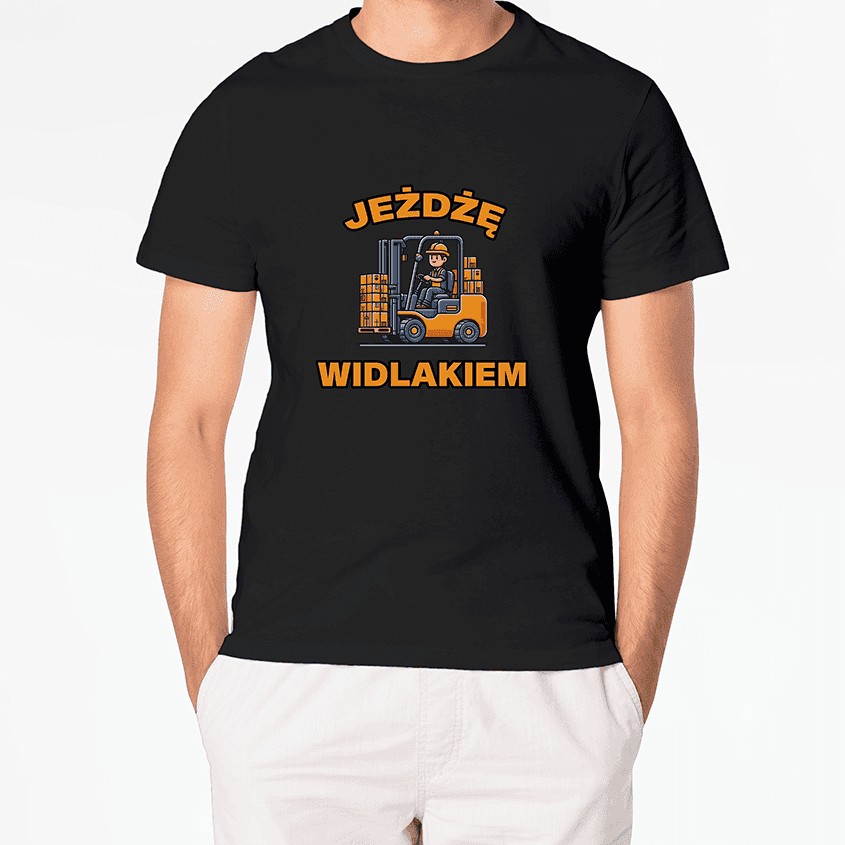 T-shirt JEŻDŻĘ WIDLAKIEM, OPERATOR WÓZKA - Best Shirts