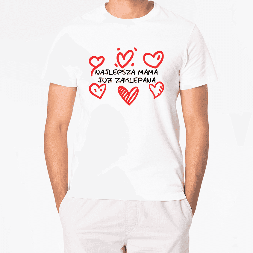 T-Shirt NAJLEPSZA MAMA ZAKLEPANA - Best Shirts