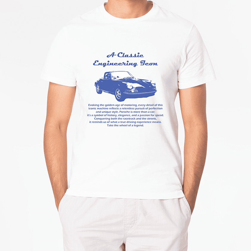 T-shirt VINTAGE PORSCHE 911 TARGA - Best Shirts