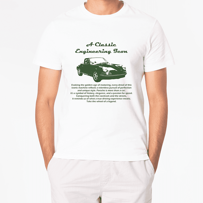 T-shirt VINTAGE PORSCHE 911 TARGA - Best Shirts