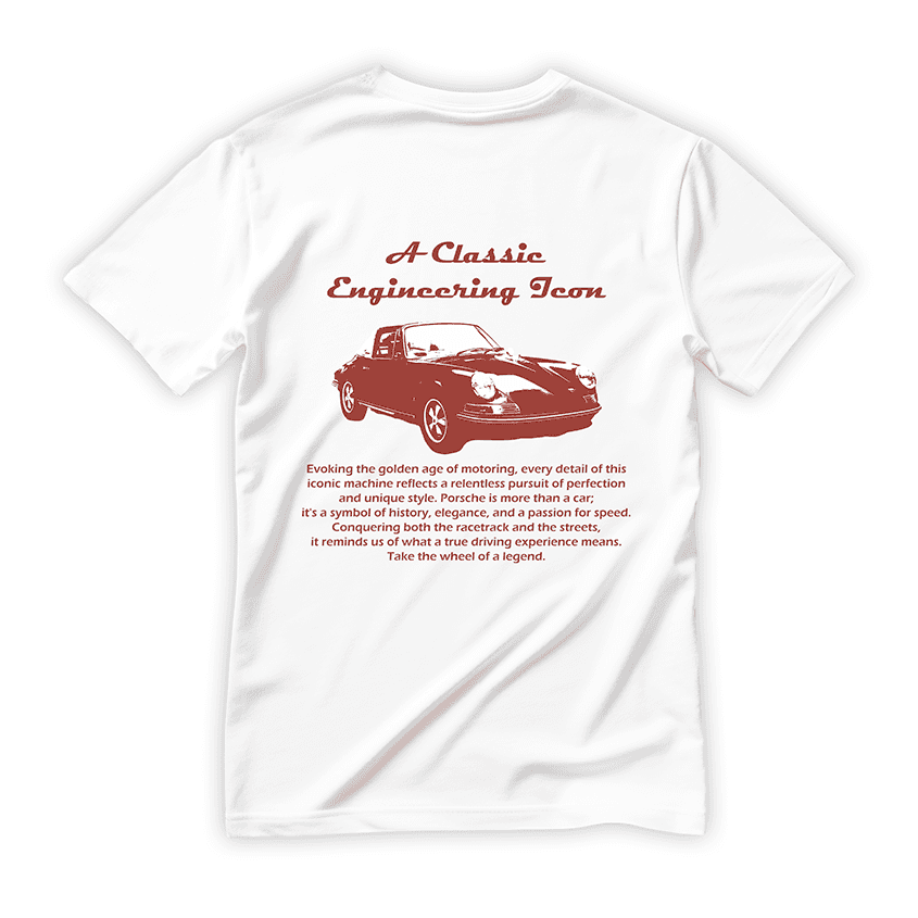 T-shirt VINTAGE PORSCHE 911 TARGA - Best Shirts