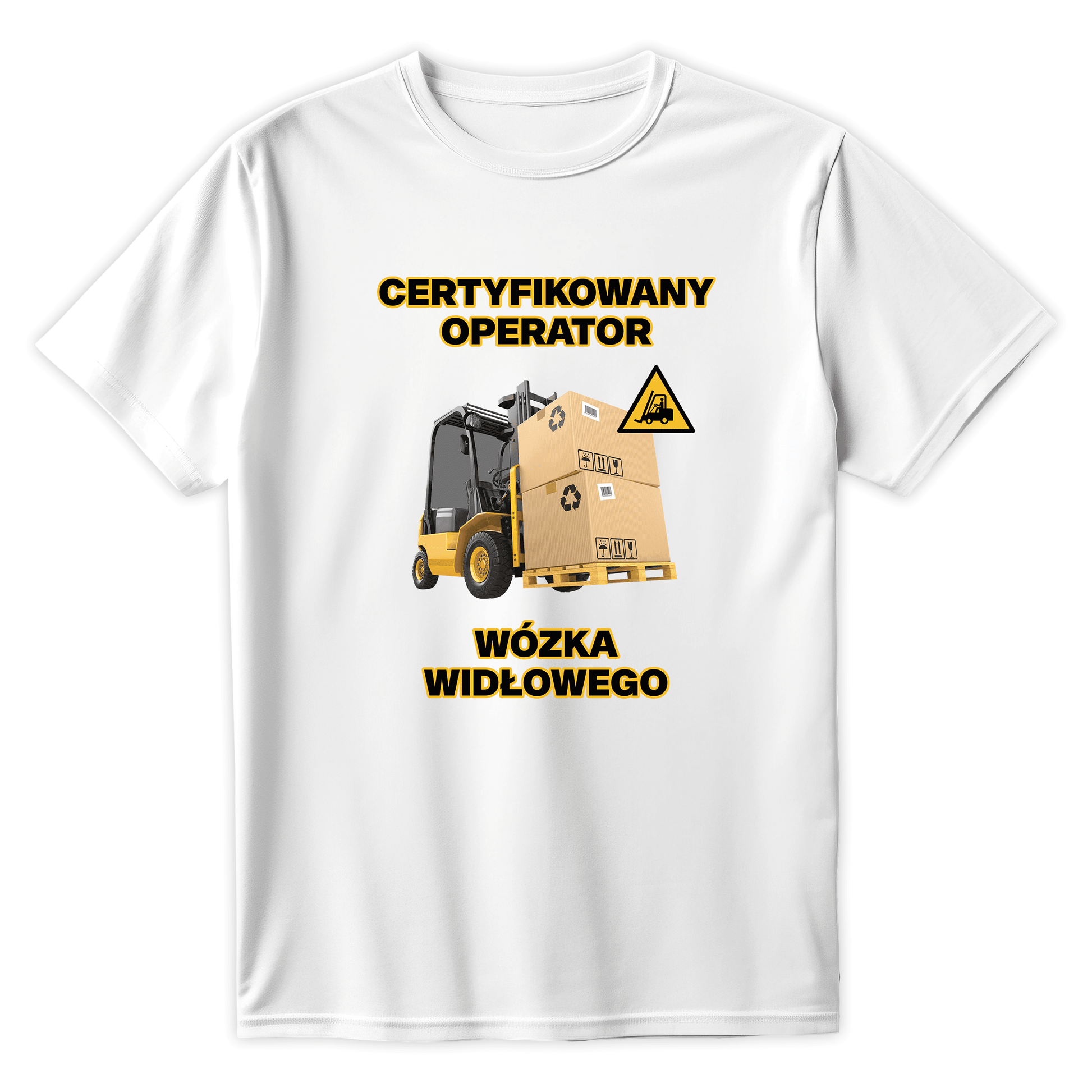 T-Shirt CERTYFIKOWANY OPERATOR WÓZKA WIDŁOWEGO - Best Shirts