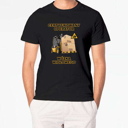 T-Shirt CERTYFIKOWANY OPERATOR WÓZKA WIDŁOWEGO - Best Shirts