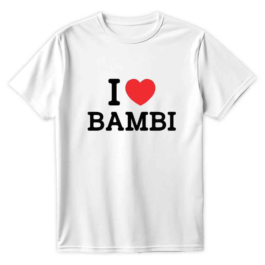 T-SHIRT I LOVE BAMBI - Best Shirts