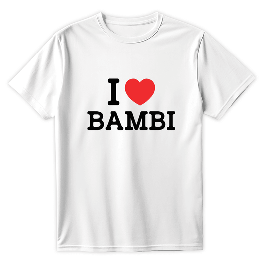 T-SHIRT I LOVE BAMBI - Best Shirts