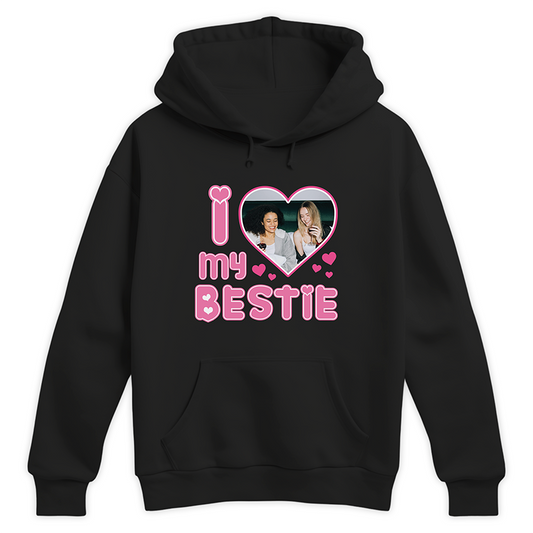 Bluza I LOVE MY BESTIE z twoim zdjęciem