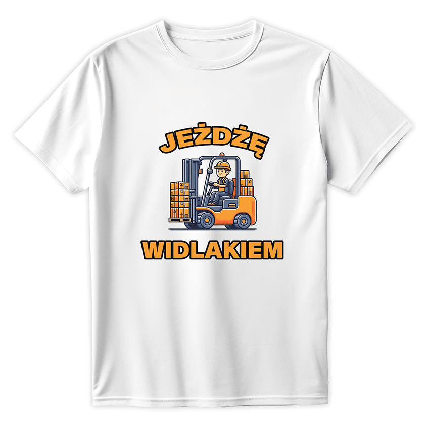 T-shirt JEŻDŻĘ WIDLAKIEM, OPERATOR WÓZKA