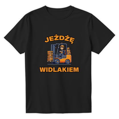 T-shirt JEŻDŻĘ WIDLAKIEM, OPERATOR WÓZKA