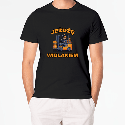 T-shirt JEŻDŻĘ WIDLAKIEM, OPERATOR WÓZKA