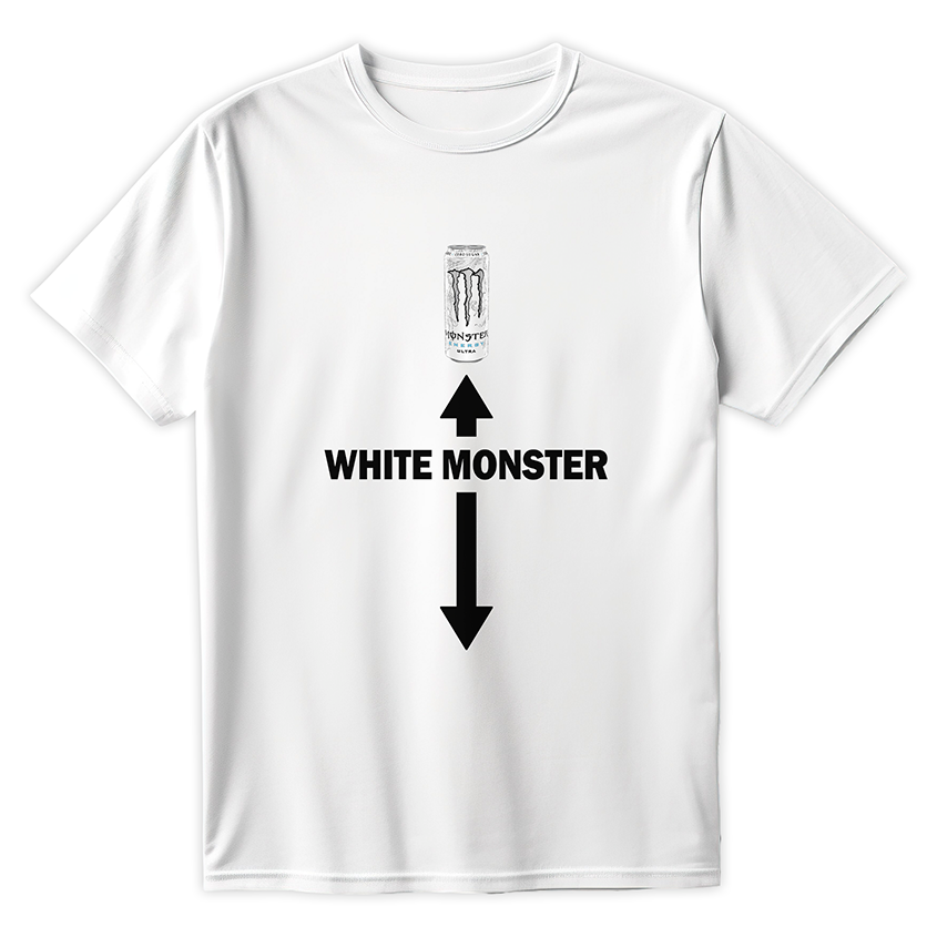 T-shirt WHITE MONSTER
